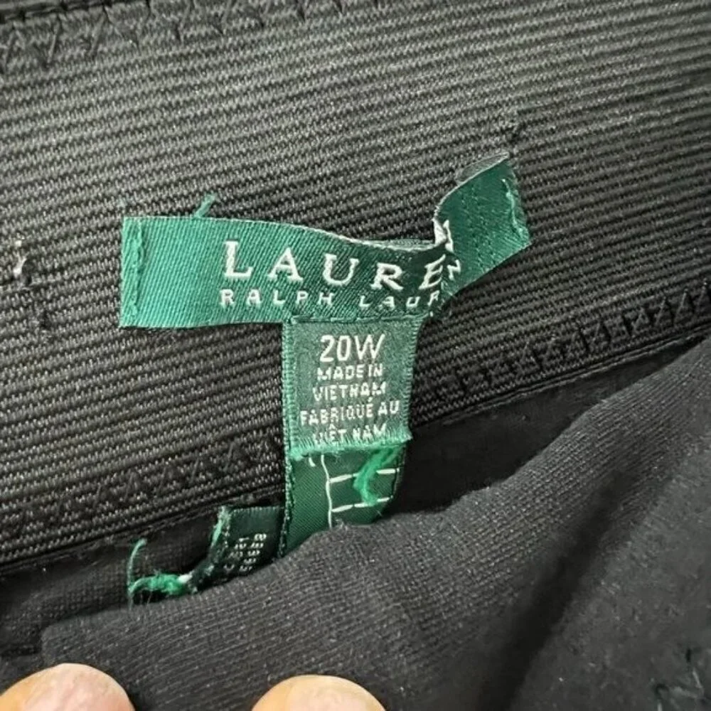 Lauren Ralph Lauren black trousers pants size 20W yoga pants